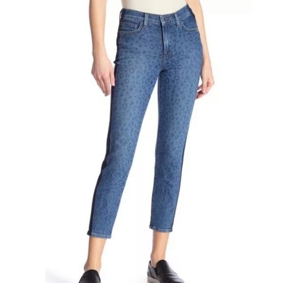L’Agence Nika French Slim Leopard Print Jeans - Picture 1 of 9
